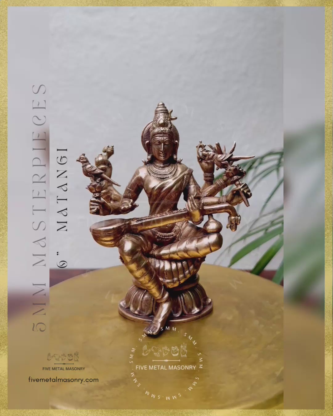 Matangi Panchaloha Bronze Icon - 6"-  Masterpieces Collection