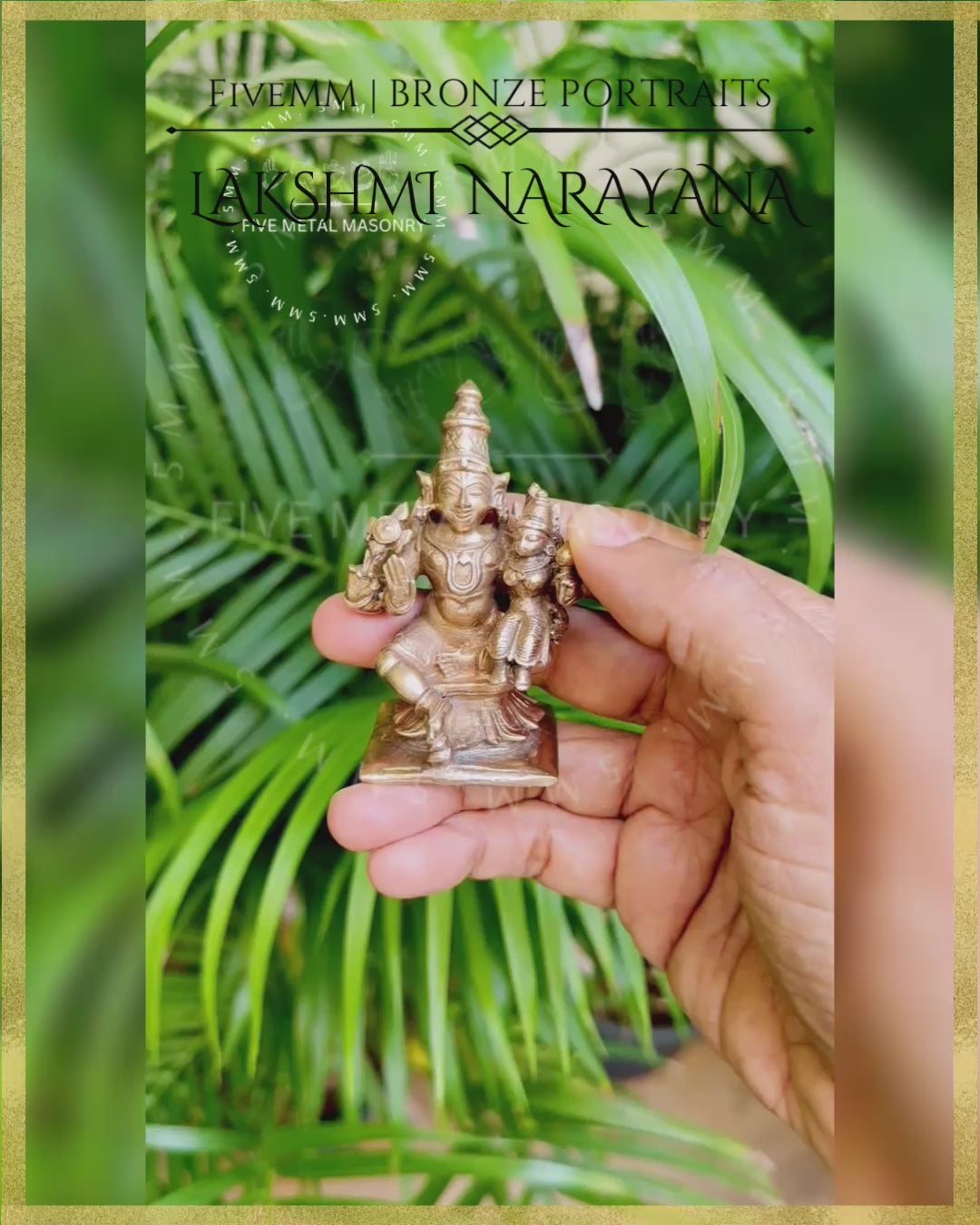 Lakshmi Narayana -3” | Panchaloha Bronze Icon