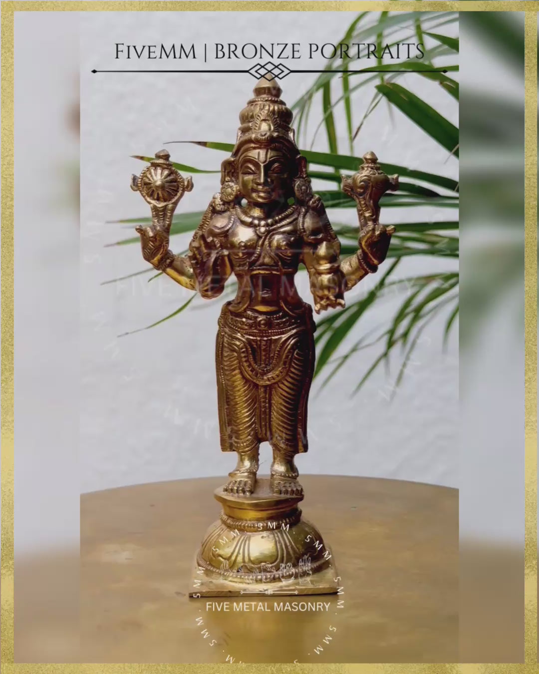Dhanvantri - 5.5” | Panchaloha Bronze Icon