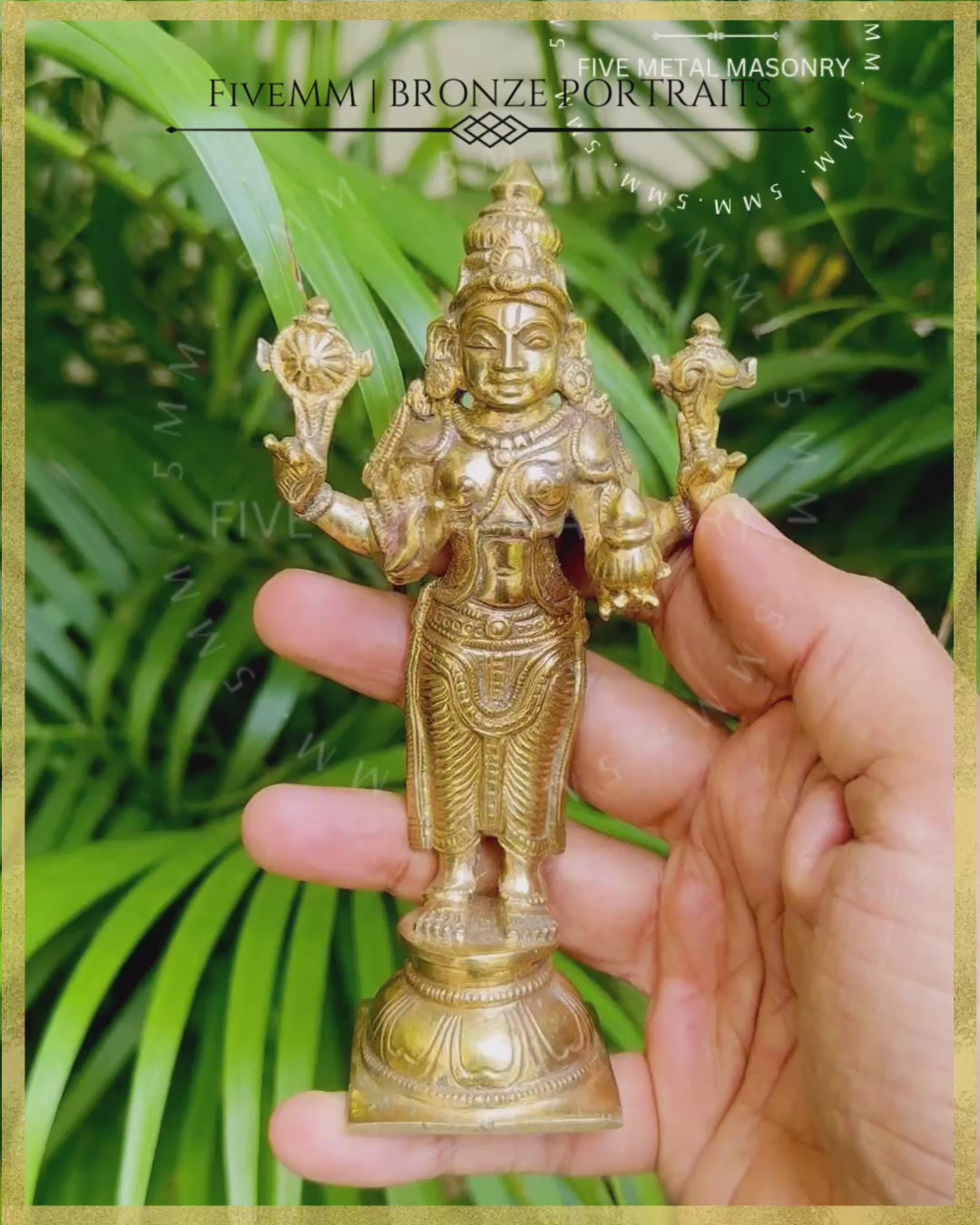 Dhanvantri - 5.5” | Panchaloha Bronze Icon