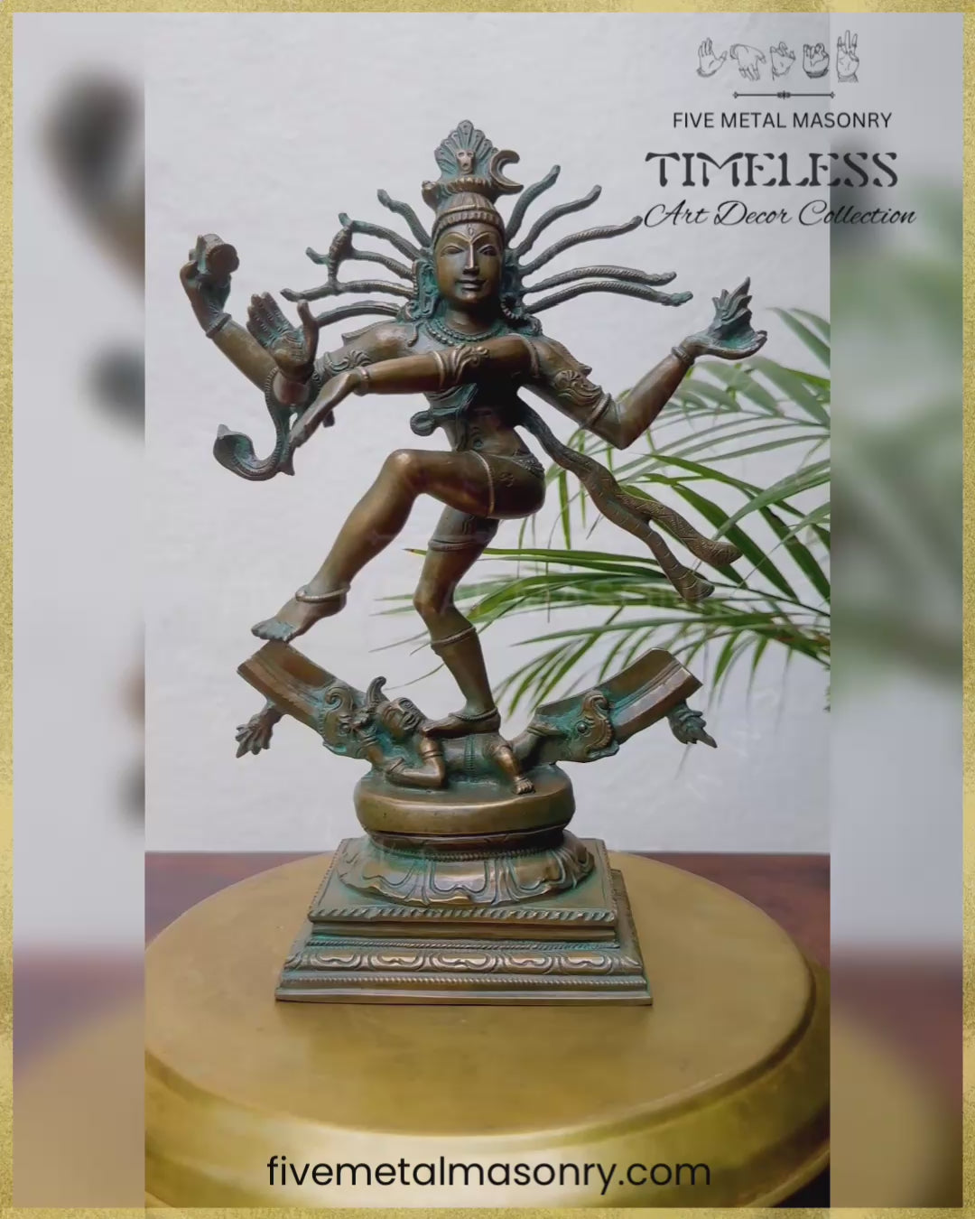 Nataraja | Thiruvalangadu tradition | 11" - Panchaloha Bronze Icon |Timeless Collection