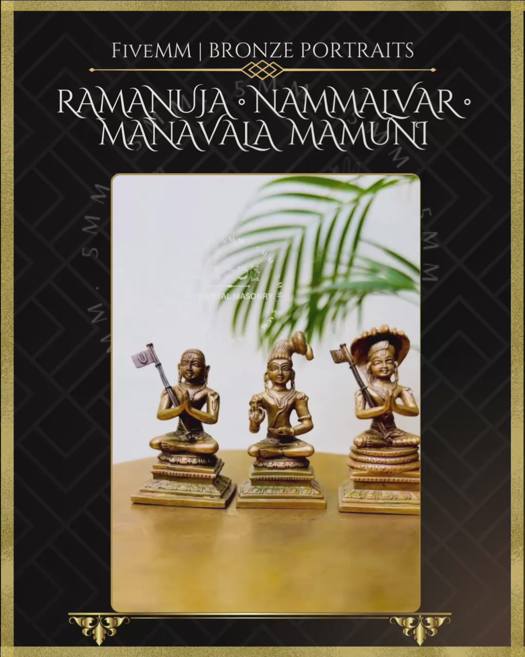 3" Vaishnava Saints: Ramanujacharya, Nammalvar, Manavalamamuni