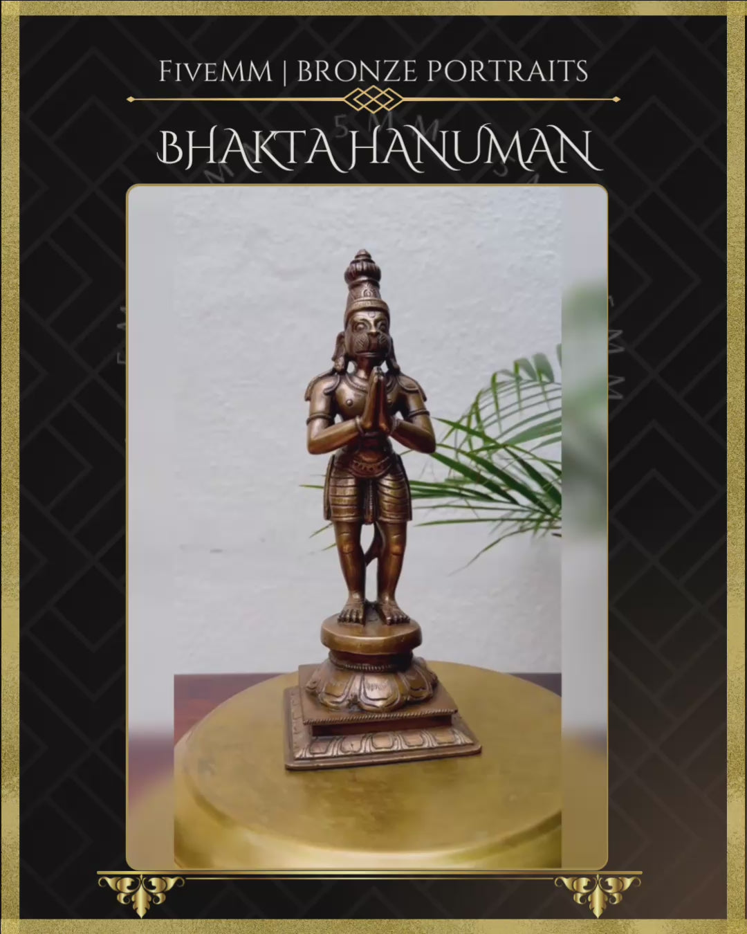 Bhakta Hanuman -10” | Panchaloha Bronze Icon