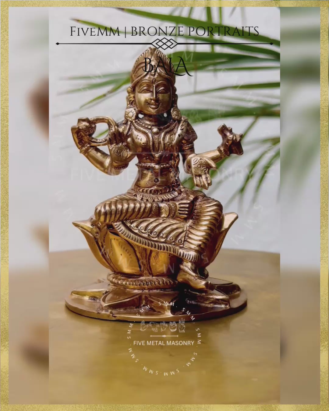 Balambika / Bala Tripurasundari - 4” | Panchaloha Bronze Icon