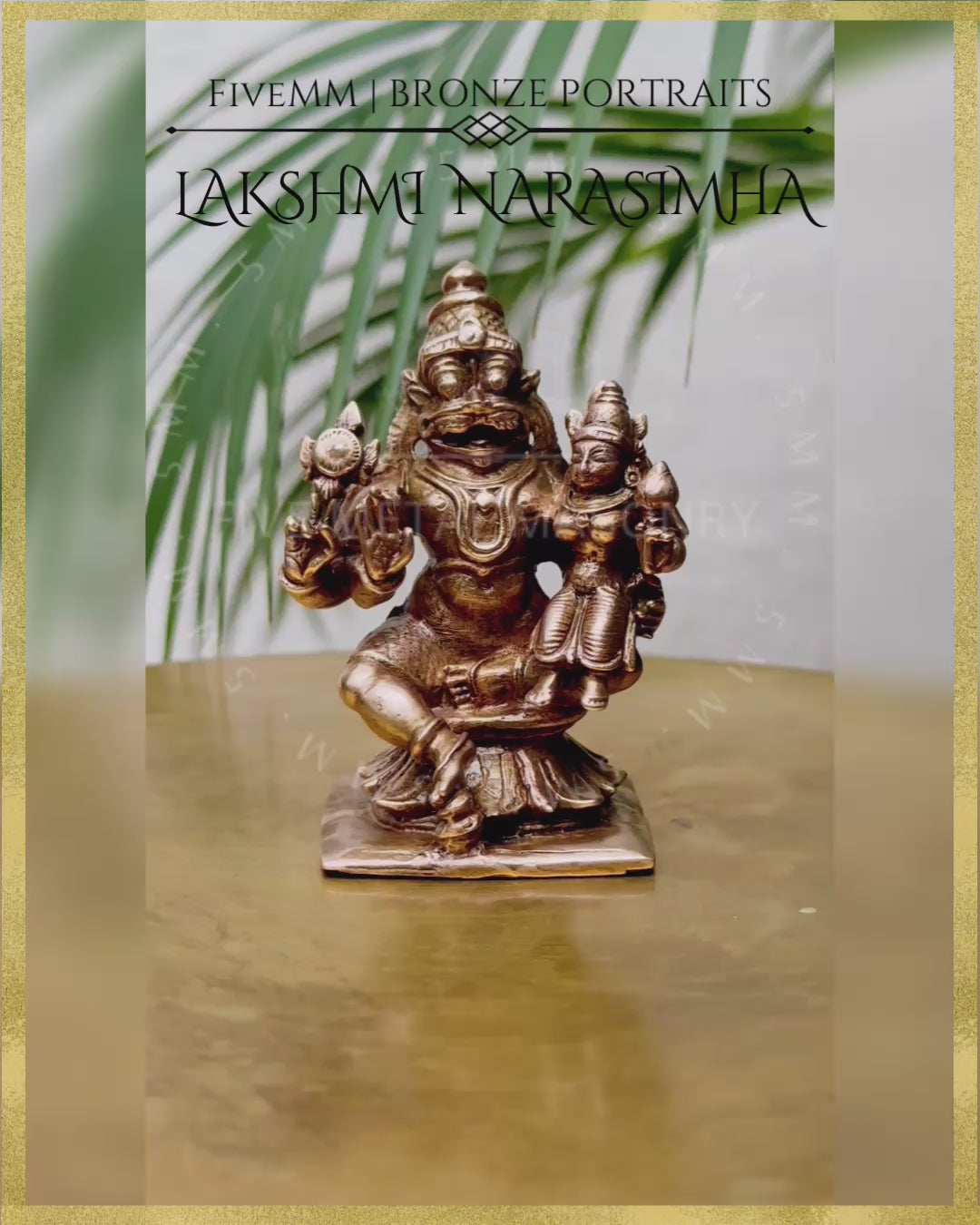 Lakshmi Narasimha -3” | Panchaloha Bronze Icon