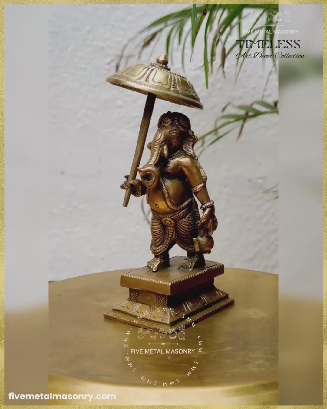 Mappillai Ganesha - Panchaloha Bronze Icon - 5.5"- Timeless Collection